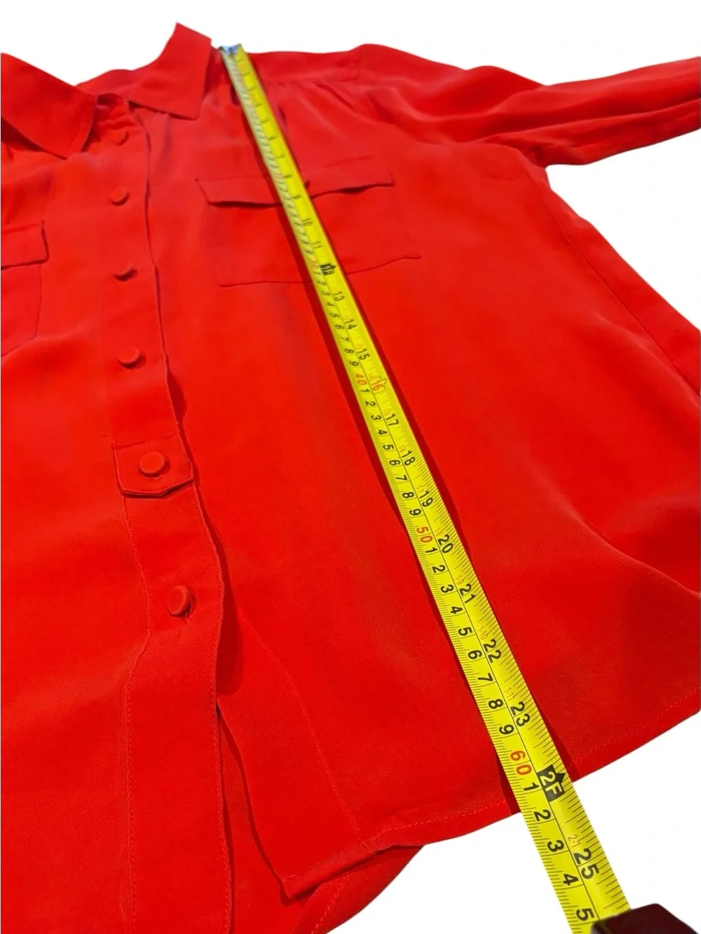 J. Crew Blythe Top, Blouse.  Silk Georgette. Size 6. Red